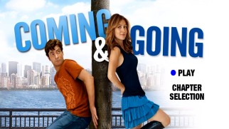 It's goodbye, briefly-seen dog and hello, never-seen city on the Coming & Going DVD main menu.