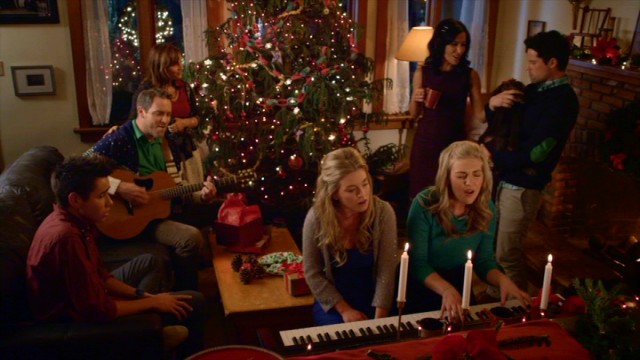 Spoiler alert: "Coming Home for Christmas" closes with everyone merry and musical on a blessed Christmas night.