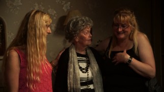 The real Lorraine Warren reconnects with the real Hodgson girls on "The Conjuring 2" set in "The Enfield Poltergeist."