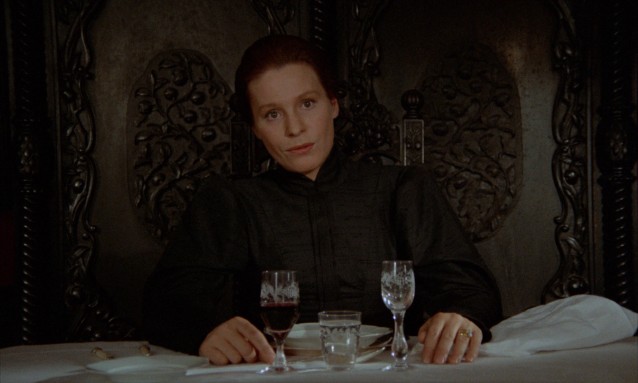 Icy sister Karin (Ingrid Thulin) harbors secret hatred and an aversion to human touch.