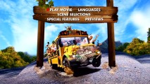 The main menu's image tricks a passing glance into thinking a new Meatballs sequel is in your DVD player.