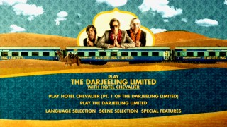 An evocative mixture of textures form the dreamy animated Darjeeling Limited DVD main menu.