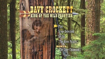 The Main Menu for Davy Crockett, King of the Wild Frontier