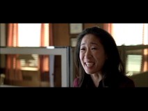 Playing Arthur's court-appointed psychiatrist, Sandra Oh cracks up in the Defendor outtakes reel.