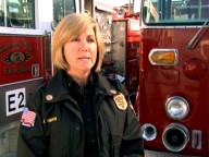 For the phasing out of the word "fireman", we can credit women like battalion chief Jamie Hirsch, who speaks eloquently about "Fighting Fires."