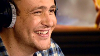 It truly is a global effort: through the magic of videoconferencing, Vector voice actor Jason Segel cheerfully receives directions from France.