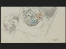 A storyboard from one of the deleted scenes in "Film Fact Fossil Dig."