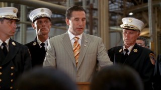 No, this isn't a "JAG"/"30 Rock" crossover... that's William Baldwin as politician Patrick Darling in "Dirty Sexy Money."