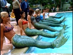 These young ladies aren't auditioning for a live-action Little Mermaid show or even "Splash Three." They're vying for employment as mermaids on the 20,000 Leagues Under the Sea submarine ride.