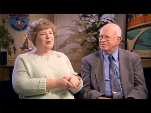 Disney buffs Stacia Martin and Dave Smith are among the many authorities consulted in the new Disneyland documentary's letterboxed interviews.