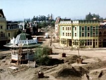 Step by step, Disneyland's Town Square is built in the time-lapse footage of "Disneyland Under Construction."