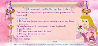 A still from the recipe for Lemonade with Berry Ice Cubes.