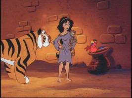 Princess Jasmine has seen better days.