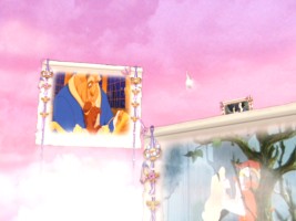 My pink heaven: floating through the clouds with the Disney princesses in "Princess Virtual Environment."