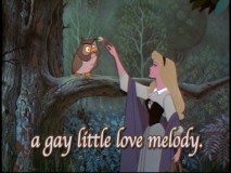Aurora serenades a variety of woodland creatures in "I Wonder."