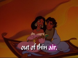 The entire frame height of "Aladdin and the King of Thieves" has been preserved. Woohoo!