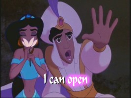 Aladdin sings "A Whole New World" with Jasmine
