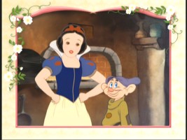 Snow White and Dopey together in "The Dinner Dance."