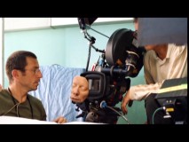 It's the type of thing you'd more expect to see on the set of an Evil Dead film, but as this still from "A Cinematic Vision" shows, a latex piece of face was actually near the camera for parts of "The Diving Bell and the Butterfly."