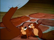 Long before devoting their lives to being Rescue Rangers, a slightly different-looking (and less clothed) Chip and Dale make their screen debut stealing from Donald in "Chip 'An Dale."