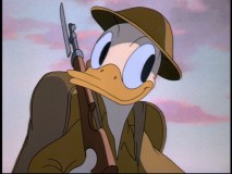 Donald falls in and out of line.