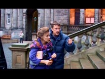 First-time director Jeremy Brock gives Julie Walters pointers on how to ascend steps in character in "The Making of 'Driving Lessons'."
