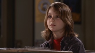 Dominic Scott Kay gets to be indoors and show off his long hair in this scene from "Snow Buddies."