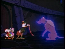 Maybe the glowing hound just wants some weiners.