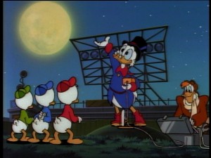 Scrooge commences plans to deal with Magica's multiplied shadows.