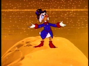 Scrooge McDuck loves gold. That's a fact!