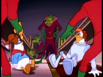 Doofus and Launchpad are in intergalactic trouble in "The Right Duck."