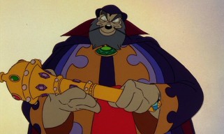 Menacing, talisman-wielding, Christopher Lloyd-voiced sorcerer Merlock is the villain of the film.