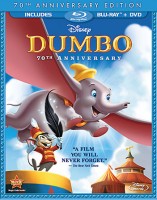 Dumbo: 70th Anniversary Edition Blu-ray + DVD combo pack cover art