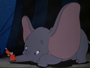 There's only one elephant that Timothy Q. Mouse doesn't spook. I bet you can guess who it is!