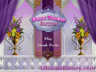 Disney DVD Game World: Disney Princess Edition - The Main Menu
