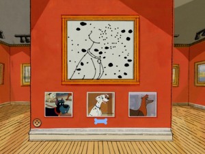 Guess what character is being drawn - the dalmatian spots may have given this one away.