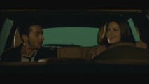 To an off-screen D.J. Caruso's frustration, Michelle Monaghan breaks character during an intense scene during the gag reel.