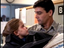 Gary keeps both young car hit victim Amanda (Mae Whitman) and his special newspaper safe in "The Choice."