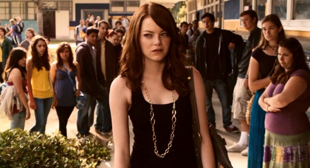 The eyes of the entire Ojai North High student body appear to be on Olive Penderghast (Emma Stone) after rumor has it she's the school harlot.