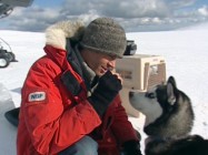 Paul Walker gets close to one of his canine co-stars in the making-of featurette.