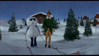 Before he was stop-motion-animated, Leon the Snowman was just a woman in a foam suit, as this filmed version of an existing scene illustrates.