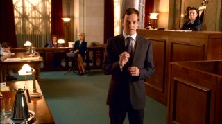 Eli makes a point in one of the show's many courtroom scenes.