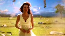A woman in a white dress (Jaime Murray) standing in a field amidst plane wreckage is all Eli has to go on in deciphering his final cautionary vision.