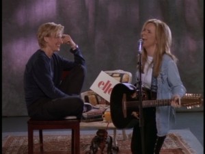 Melissa Etheridge appears on Part II of "The Puppy Episode" to congratulate Ellen.