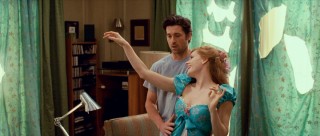 Having recently made a dress out of his curtains, Giselle fawns in front of Robert (Patrick Dempsey).