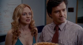 Alex (Heather Graham) is surprised to recognize some names on the homicide map of her police detective boyfriend (Matthew Settle).