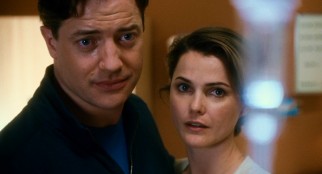 John and Aileen Crowley (Brendan Fraser and Keri Russell) place their hopes on a foreground IV drip.