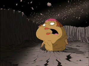 The Griffin family's favorite reject, daughter Meg doesn't get much screentime in the "Family Guy" Star Wars saga, but she's cast here as the giant space slug.