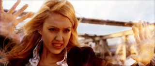 Jessica Alba plays Sue Storm, who obtains invisibility which, for some reason, also offers force fields as a complimentary bonus.