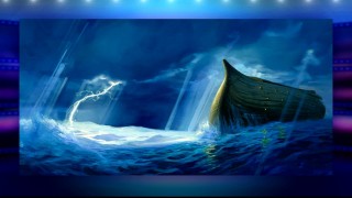 The Interactive Art Gallery holds this dramatic piece of art of Noah's Ark for the sequel's "Pomp and Circumstance" sequence.
